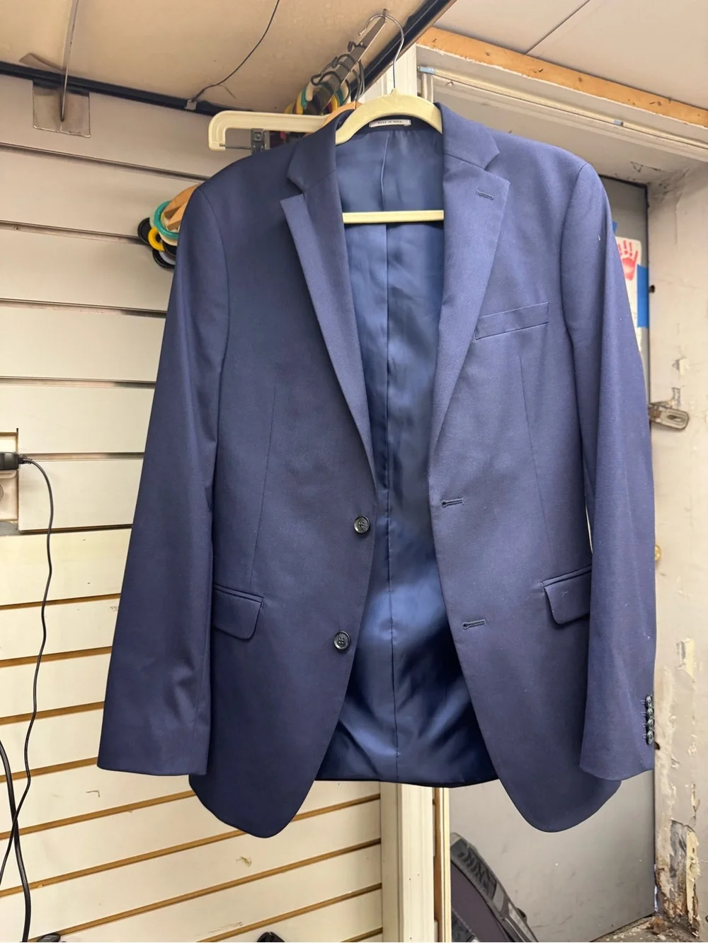Alfani Slim Fit Navy Blue Blazer - Size 38L